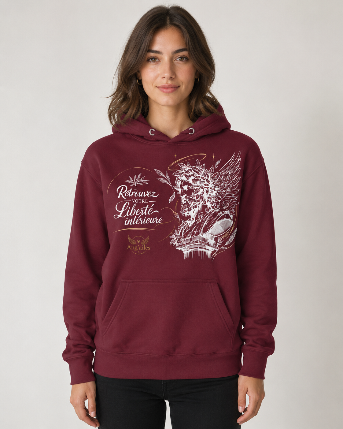 Sweat à Capuche Unisexe Ang’ailes – Liberté révélée