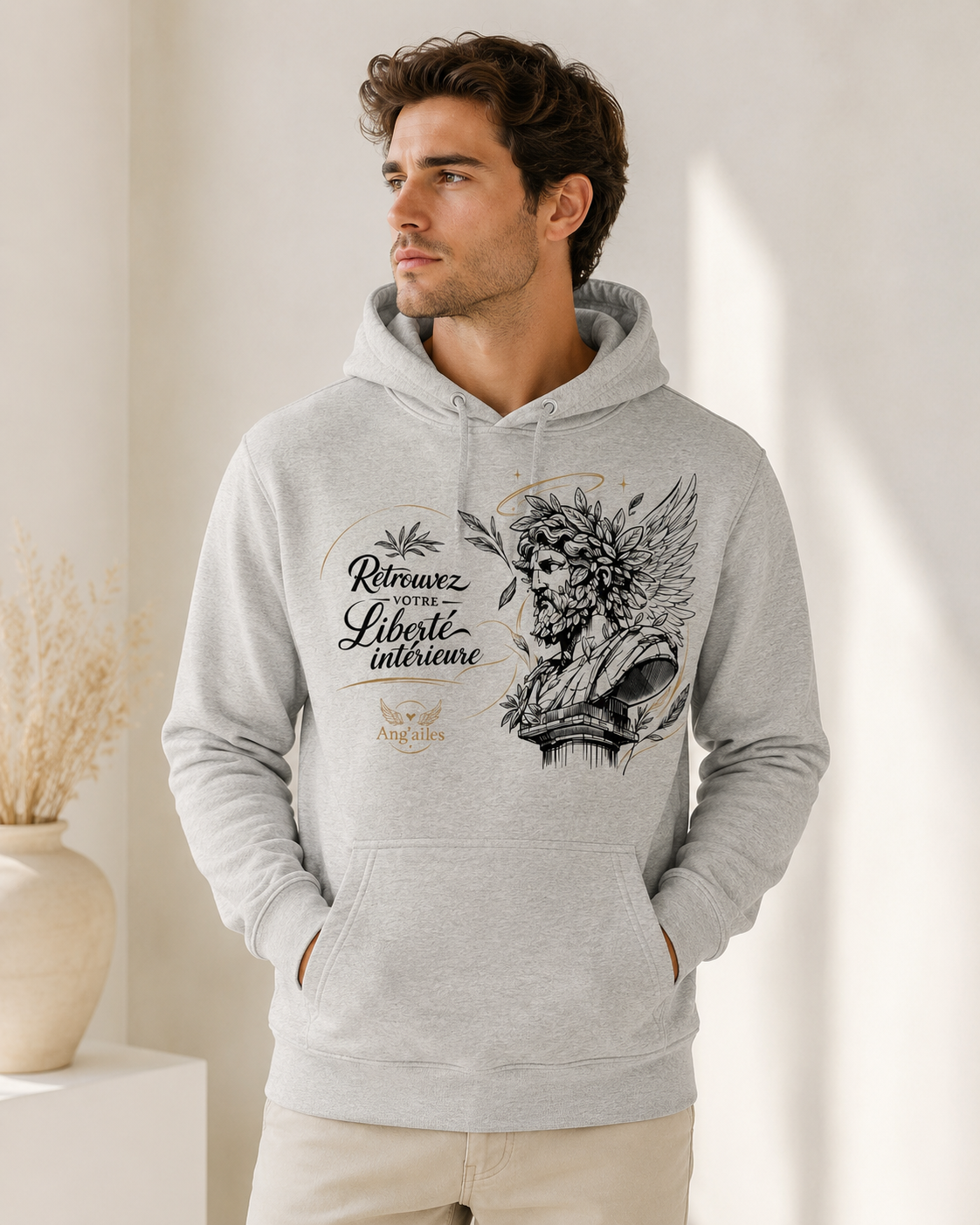 Sweat à Capuche Unisexe Ang’ailes – Liberté intérieure