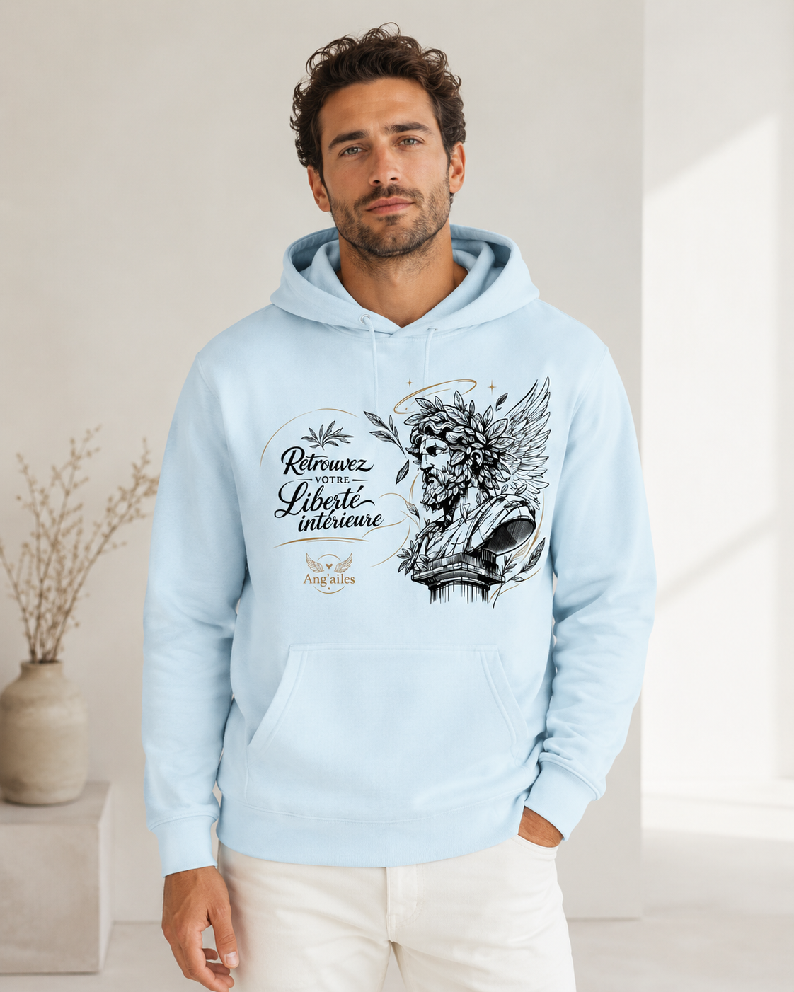 Sweat à Capuche Unisexe Ang’ailes – Liberté intérieure