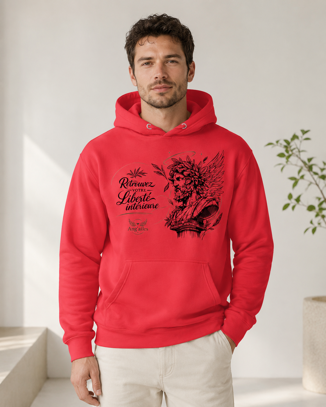 Sweat à Capuche Unisexe Ang’ailes – Liberté intérieure