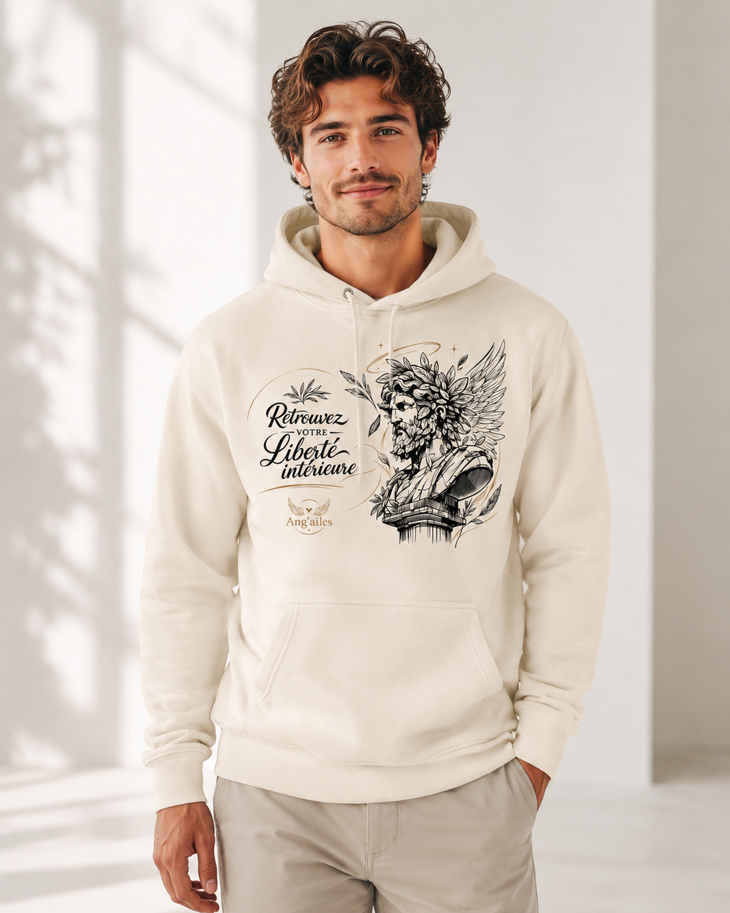 Sweat à Capuche Unisexe Ang’ailes – Liberté intérieure