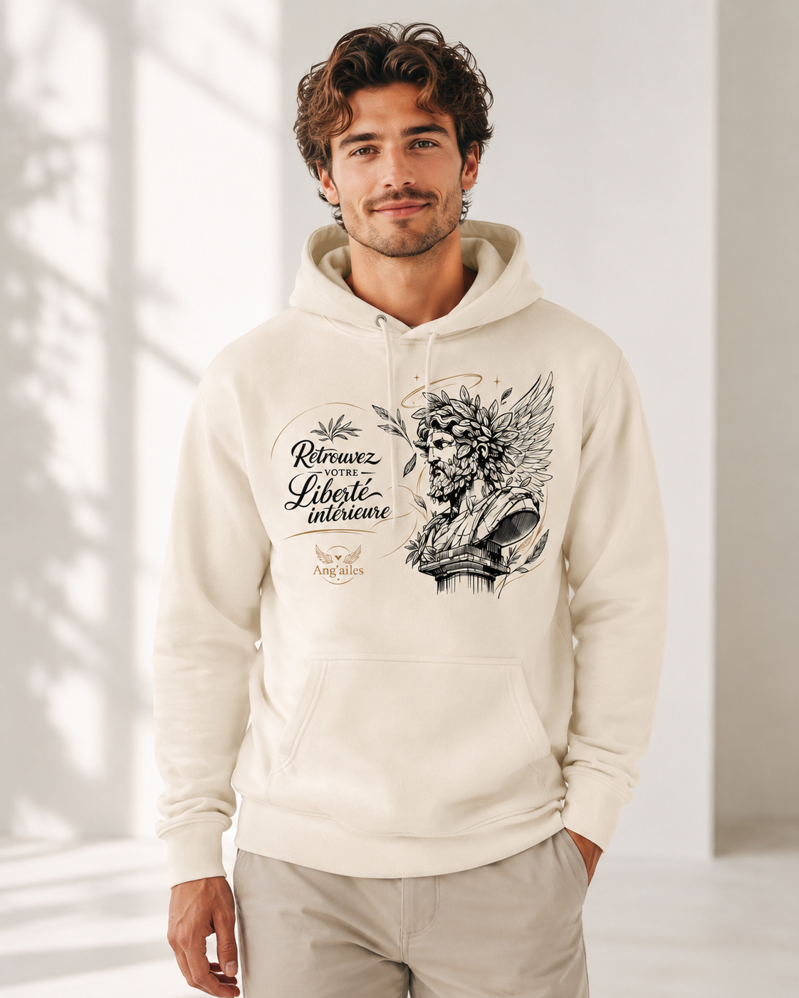 Sweat à Capuche Unisexe Ang’ailes – Liberté intérieure