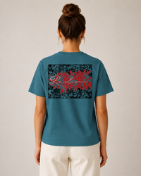 T-shirt unisexe en coton biologique Ang’ailes – Rose en lumière