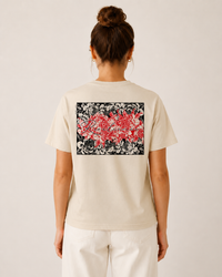 T-shirt unisexe en coton biologique Ang’ailes – Rose en lumière