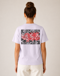 T-shirt unisexe en coton biologique Ang’ailes – Rose en lumière