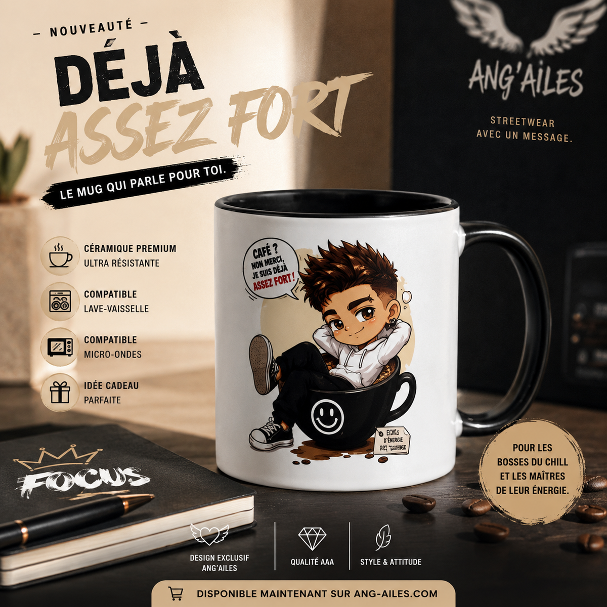 Mug “Déjà assez fort”